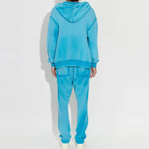 Nouvel arrivage de survêtements délavés à l'acide top tendance avec lettres imprimées et contour en strass survêtement lourd le plus tendance - Product Image 3