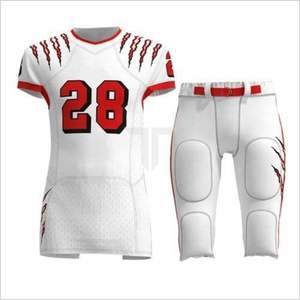 Uniforme de Fútbol Americano Personalizado 2024 con Logotipo, 100% Poliéster, Transpirable, Antibacterial, de Secado Rápido, Tallas Grandes, Camisetas de Fútbol Impresas - Product Image 6