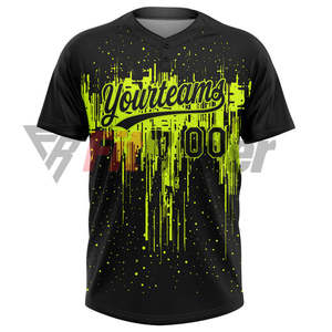 Personnalisez votre propre design, impression par sublimation, maillots de baseball/softball respirants, taille plus, logo personnalisé OEM - Product Image 2