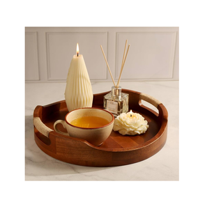 Bandeja de madera maciza para servir de Hotel, expositor de postres de diseño personalizado, artículos de regalo de la más alta calidad, los más exigentes - Product Image 5