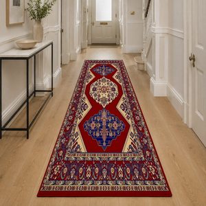 Tapis RUGS DEPOT LXDP-0292, vente en gros, rouge bordeaux, tapis traditionnel oriental imprimé numériquement, lavable en machine, chenille, antidérapant - Product Image 5
