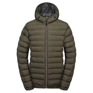 Veste matelassée à capuche en duvet bleu sarcelle pour hommes manteau d'hiver extérieur léger pour la randonnée et le camping vêtements de mode vestes matelassées pour hommes - Product Image 5