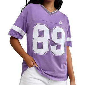 Services OEM Dernier Style Surdimensionné Football Américain Maillot Haute Qualité Conception Personnalisée Court Respirant Séchage Rapide Unisexe Adulte - Product Image 3