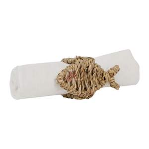 Anneaux de serviette en osier rotin tissés ronds de serviette rustiques pour la Saint-Valentin Thanksgiving fête d'anniversaire dîner décorations de table - Product Image 4