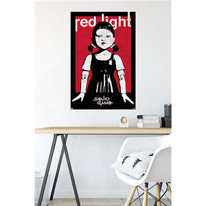 Modern Style 'Squid Game' Red Light <b>Poster</b> Netflix Inspired Wall Decor Made of Paper - Product Image 3