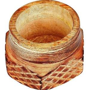 Nuevo tarro de madera rústica bote de cocina para especies de alimentos contenedor de almacenamiento de frutas secas tarro hogar hotel restaurante Decoración de cocina - Product Image 3