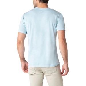 Camiseta deportiva de cuello redondo de secado rápido para hombre, camisas de poliéster en blanco personalizadas para gimnasio, deporte, entrenamiento, tejido ligero, ajustado Formal - Product Image 5