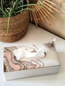 PORTE-TISSU EN RÉSINE ATTRACTIVE DE QUALITÉ DÉCORATIVE Porte-mouchoirs artisanaux pour salle à manger Cuisine Utilisation Rangement des serviettes - Product Image 5