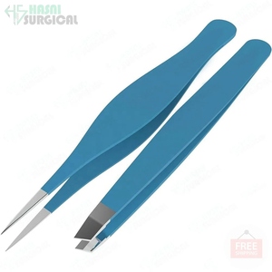Pince à épiler professionnelle Hasni Surgical pour extensions de cils, nouvelle version, pointe nano, motif cœur, 75 degrés, pointe fine, en acier inoxydable - Product Image 5