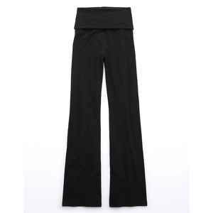 Flared Gym Fashion Young Girl Tight Legging Flare Yoga Pants V Cross Waist Bamboo Fiber Plus Size Leggings de mujer de Pakistán - Product Image 1