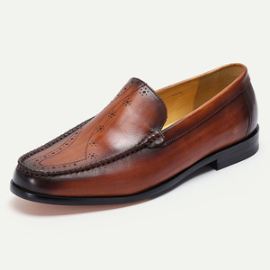 Zapatos Brogue de Cuero Genuino con Suela Antideslizante y Forro Antiolor, Zapatos Formales para Hombre - Product Image 2