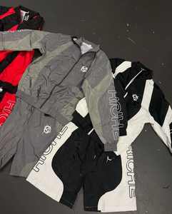 Custom Made Mens Sest <b>Zip</b> up Polyester Nylon Two Piece Windbreaker Short Set Men Sweatsuit Tracksuit - Product Image 2