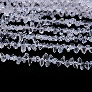 ลูกปัดอัญมณีควอตซ์แบบไม่เจียระไน5มม.-6มม. ลูกปัดควอตซ์คริสตัลใสด้านข้างสำหรับเครื่องประดับ - Product Image 2