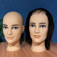 Modèle de tête à clipser pour hommes pour la pratique de la coupe de cheveux, la beauté et la coiffure, modèle de tête de pratique de coiffure