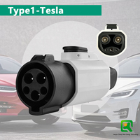 Adaptateur de chargeur EV Portable TYPE1 7KW 220V AC pour Tesla nouvel état avec sortie 32A pour pile de charge de voiture NACS