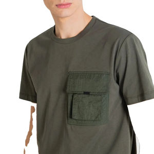 เสื้อยืดแนวสตรีทสำหรับผู้ชายเสื้อยืดเสื้อยืดผ้าเจอร์ซี่360กรัมเสื้อป้องกันรังสียูวีออกแบบโลโก้ได้ตามต้องการ - Product Image 5