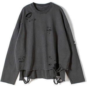 Sudaderas de moda desgastadas al por mayor Logotipo de diseño de diamantes de imitación personalizado para sudaderas con capucha de hombre cálido invierno transpirable cómodo - Product Image 1