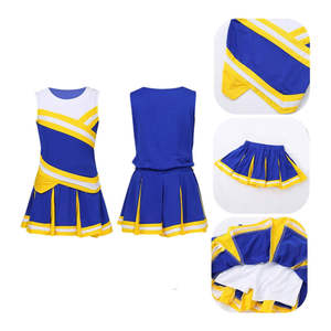 Vente directe d'usine, ensembles d'uniformes de cheerleading pour filles, nouveau style, vêtements de sport, personnalisés, respirants, de haute qualité, OEM - Product Image 5