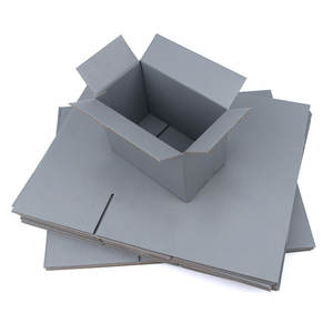 5 uds/10 uds/caja de regalo gris papel corrugado de tres capas embalaje transporte almacenamiento cartón tamaño personalizado y logotipo impreso - Product Image 3