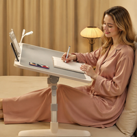 Table de lit inclinable pour ordinateur portable, réglable en hauteur et en angle, avec support pour livre, pour lire, écrire et travailler sur le canapé ou au sol