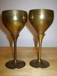 Classic Brass Wine Goblet Handmade Engraved Chalice Vintage Metal Cup Antique Style Drinking Glass Barware Wedding <b>Table</b> Decor - Product Image 2
