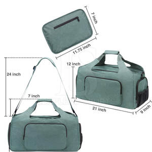 Bolsa de gimnasio de viaje de venta de fábrica de servicio OEM hecha en material de alta calidad bolsa de gimnasio de color personalizado - Product Image 3