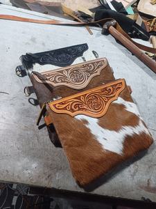 Envío Inmediato, Nuevo Estilo Bohemio Occidental, Bolso Tote de Cuero Genuino, Borlas, Flores, Color y Patrón Personalizados, Otoño, Directo de Fábrica - Product Image 4