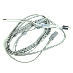 Pinzas Bipolares de Bayoneta de Acero Inoxidable Reutilizables Manuales de Alta Calidad, Antiadherentes, Aisladas, Anguladas 45 Grados, 3 Piezas, con Cable, Quirúrgicas - Product Image 6