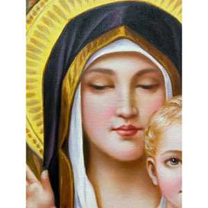 Stampa digitale di pittura a olio astratta classica dipinta a mano 100% su cotone 36in X 24in incorniciato stampa in stile astratto - Product Image 1