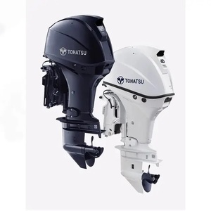 Moteur de bateau neuf d'origine Tohatsus 60HP à démarrage électrique, arbre court ou long disponible pour l'expédition - Product Image 2
