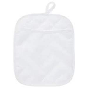 Manchon de casserole carré classique en lin 100% résistant à la chaleur avec poche, vierge pour sublimation, nouveau design personnalisable, écologique - Product Image 4