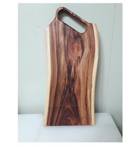 Planche à découper en bois de forme ronde haute qualité chocolat fruits poulet fromage planche à découper avec utilisation suspendue meilleure qualité - Product Image 4