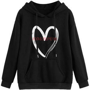 Sweat à capuche surdimensionné pour dames Sweat à capuche brodé en coton décontracté et lourd pour femmes de qualité professionnelle à prix raisonnable - Product Image 1