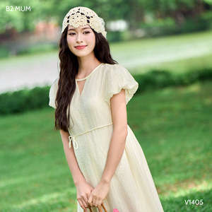 V1405 Robe longue en soie plissée pour femmes enceintes Cool Respirant Absorbant la sueur Extensible Ceinture élastique Maternité Vente en gros - Product Image 3