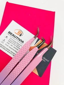 Custom Color Coated Stainless Steel Eyelash Extension Tweezers Pointed Plasma Tip 11cm Multifunctional Strong Grip Private <b>Label</b> - Product Image 4