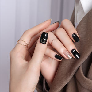 ShineB-tiras de Gel para uñas, nuevo negro Borgoña, pegatinas fáciles de pegar para salón, alta calidad, hecho en Corea, artículo de moda - Product Image 4