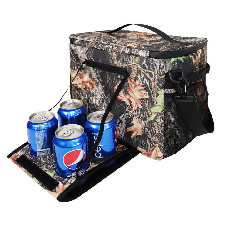 Six-Pack Insulated Cooler Tote Lunch Bag With Adjustable Shoulder Strap ...