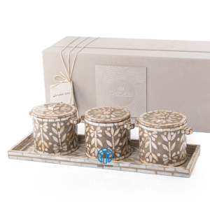 Luxury High Quality Mother of pearl <b>Chocolate</b> Boxes Elegant Handmade MOP <b>Shell</b> Box made in Vietnam for Arabian holiday - Product Image 6