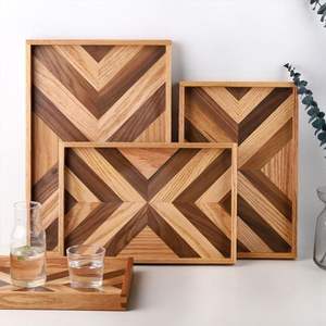 Design moderne forme et taille personnalisées plateau de service à thé et café plateau en bois de grande qualité pour plateau de restaurant - Product Image 3