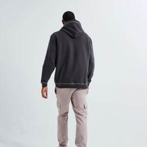 Sweats à capuche pour hommes personnalisés avec un nouveau design, manches longues, 100% coton molletonné, streetwear décontracté pour la saison d'automne - Product Image 3