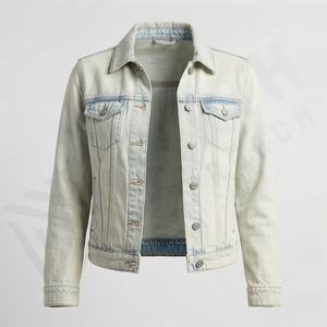 แจ็คเก็ตยีนส์ ออกแบบโลโก้ของคุณเอง แจ็คเก็ตยีนส์กันลม ปกพับลง แฟชั่นทันสมัย เสื้อโค้ทคุณภาพสูง เสื้อผ้าสตรีทแวร์ - Product Image 1