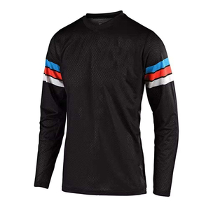 Maillot de motocross sur mesure, tissu respirant et imperméable de qualité supérieure, confort, performance, hauts d'aventure avec design par sublimation - Product Image 1