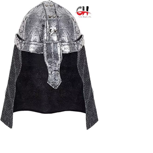 Casco corintio griego revestido Medieval de Calvin Handicrafts con casco de penacho marrón para artículo de exhibición de estilo antiguo de juego de rol - Product Image 6