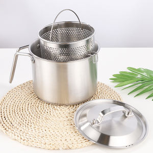 <span class=keywords><strong>Friteuse</strong></span> en acier inoxydable avec panier égouttoir pour pâtes et nouilles, idéale pour la maison et les cuisines commerciales - Product Image 6