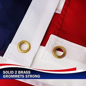 Bandera Americana 2x3 - Marca TOP FLAGSINC, Fabricada en EE. UU., Resistente para Exteriores, Estrellas Bordadas, Apta para Todo Clima y Vientos Fuertes - Product Image 4