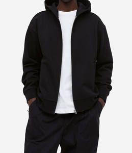 Design personnalisé à séchage rapide plus logo et taille 500 Gsm Pullover fermeture éclair surdimensionnée unie lourde avec sweats à capuche bon marché - Product Image 1