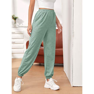 Pantalones Deportivos de Felpa de Algodón para Mujer, Venta Caliente 2025, Pantalones Deportivos Casuales Lavados, OEM ODM Disponible - Product Image 3