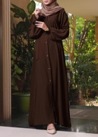 Abaya ethnique en satin respirant 2025 – Robe longue élégante et modeste pour le printemps et l'été – Idéale pour les fêtes – Confortable – Meilleure vente – Spécial Aïd musulman