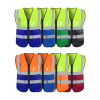 Gilets de sécurité réfléchissants respirants personnalisables avec logo personnalisé dans divers styles et couleurs