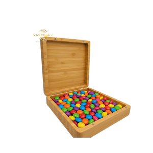 Boîte en bambou durable avec couvercle à charnières pour le stockage du thé, du café ou des accessoires - Product Image 2